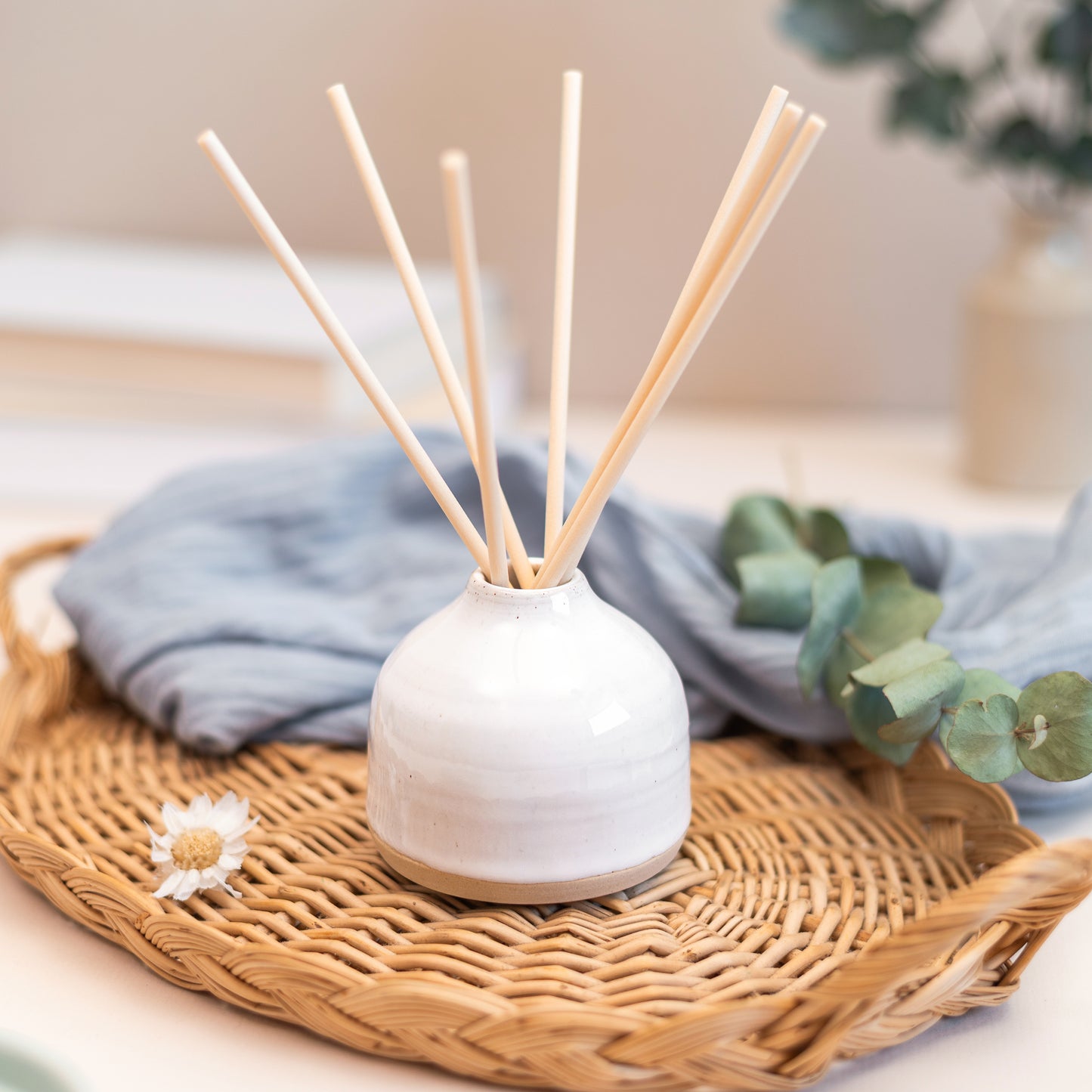 Soft White Diffuser Pot + Refill